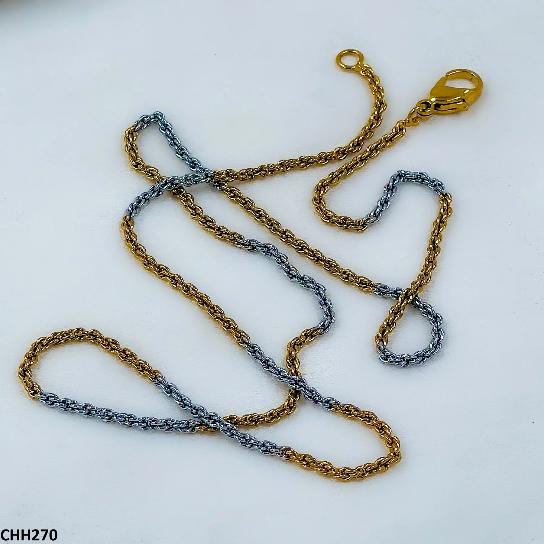 Golden Silver Snake Neck Chain | Design B