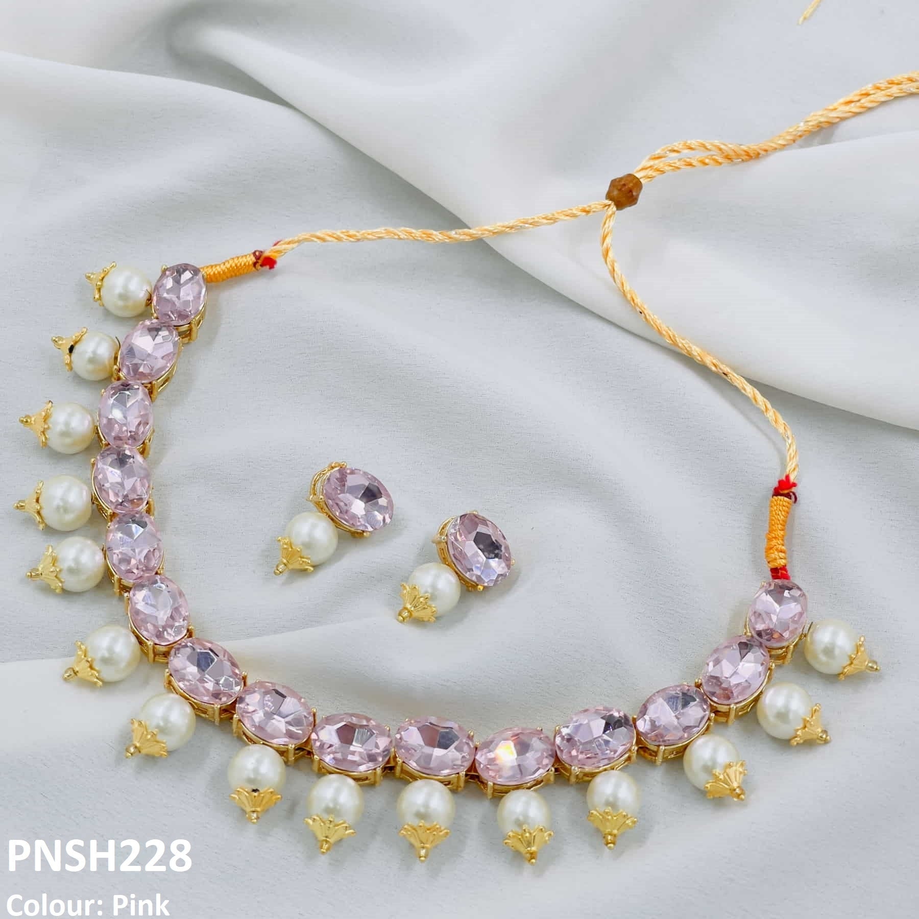 Oval Pearl Jewellery Set
